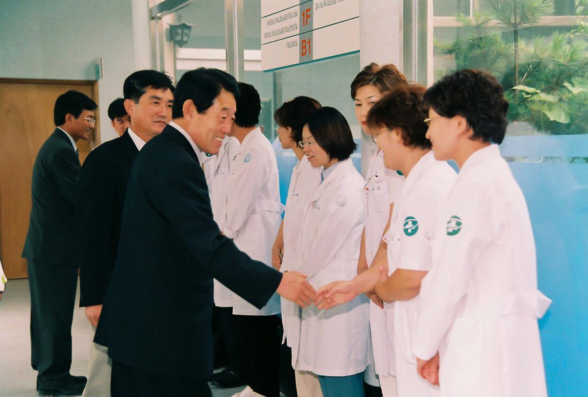 민선3기 심의조 군수와 주민과 대화