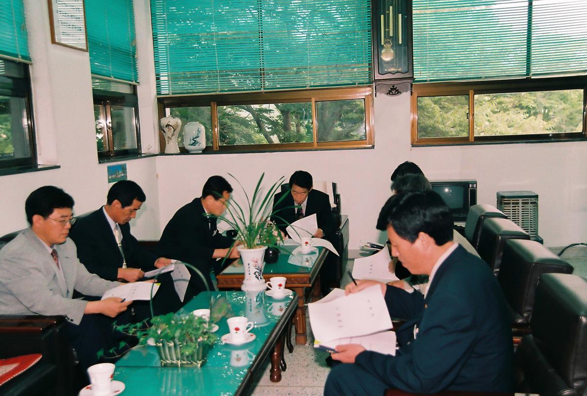 민선3기 심의조 군수와 주민과 대화