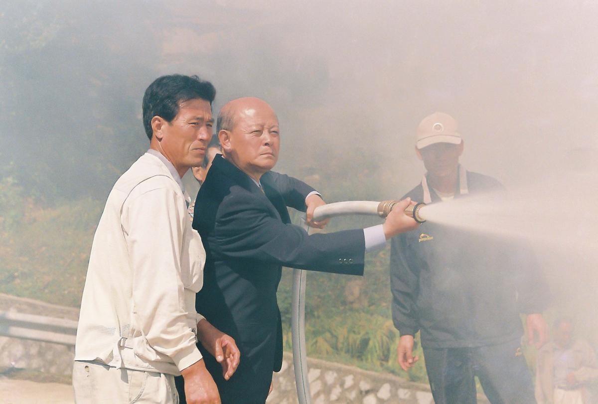 농촌형 소방전 화재진화 시연회