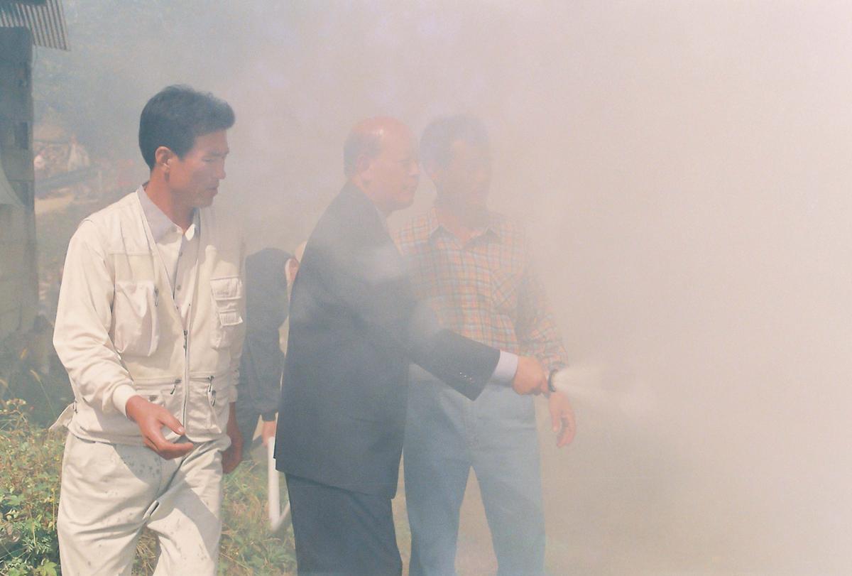 농촌형 소방전 화재진화 시연회