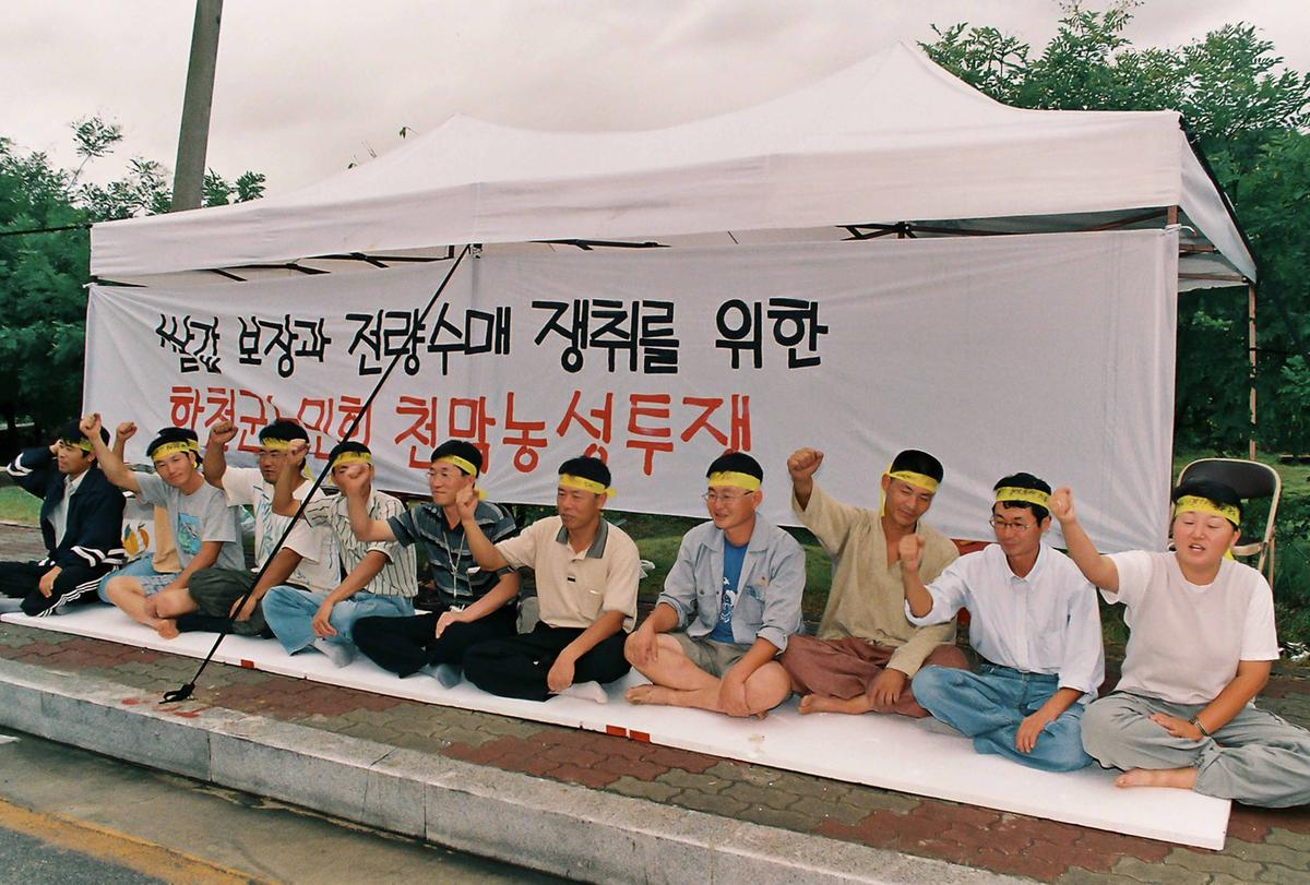 합천군농민회천막투쟁