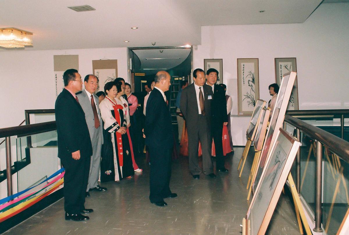 사군자 작품.혼례음식 전시