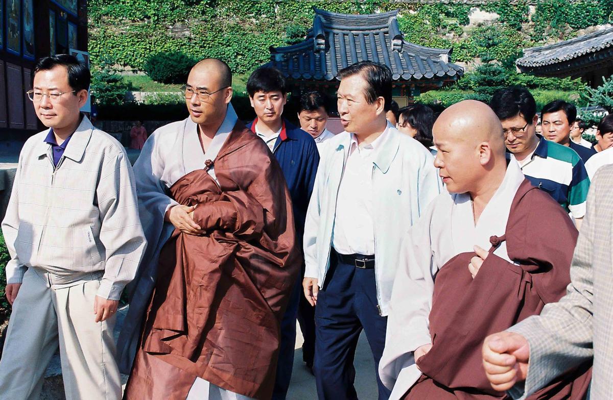 고 김대중대통령방문