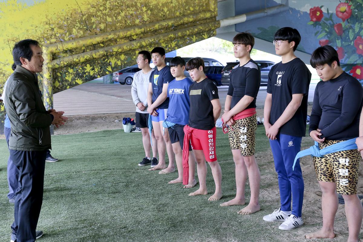 제57회 도민체전 종목별훈련장 격려