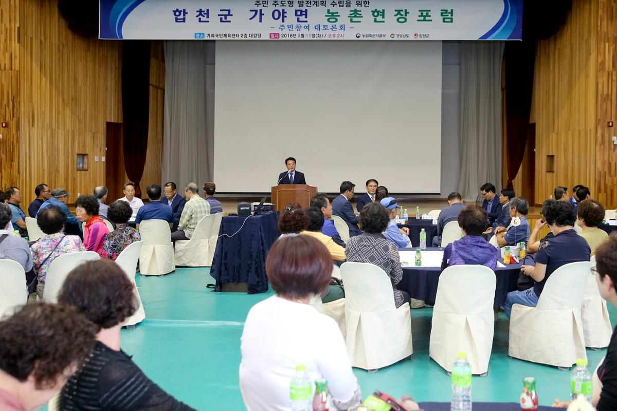 가야면 농촌중심지활성화사업 현장포럼