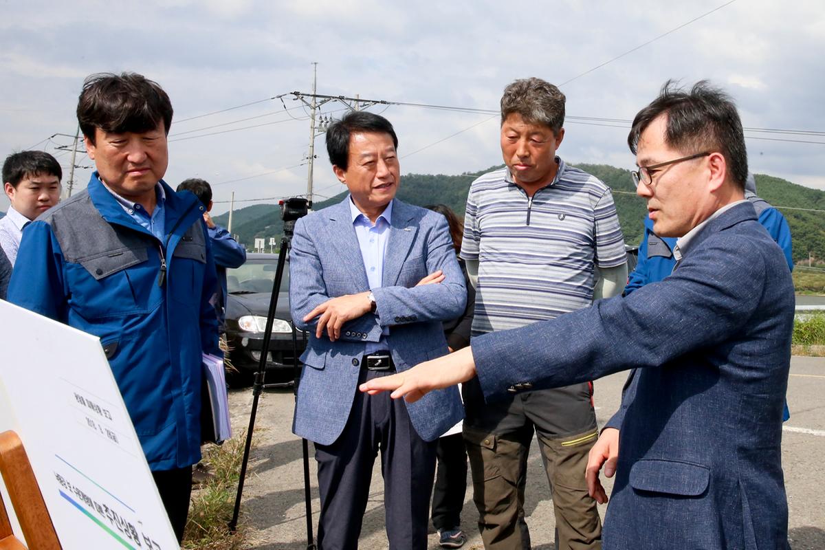 환경부 4대강 조사평가단장 광암들 방문