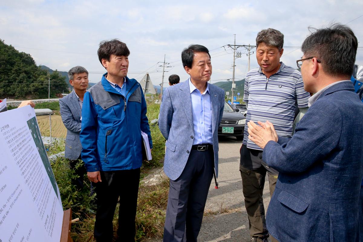 환경부 4대강 조사평가단장 광암들 방문