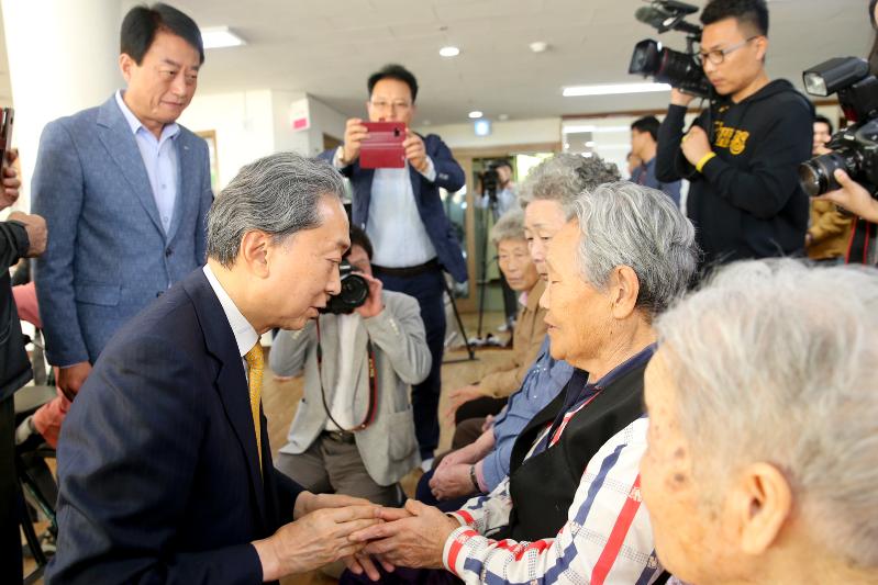 하토야마 유키오 전 일본 총리 합천군 방문