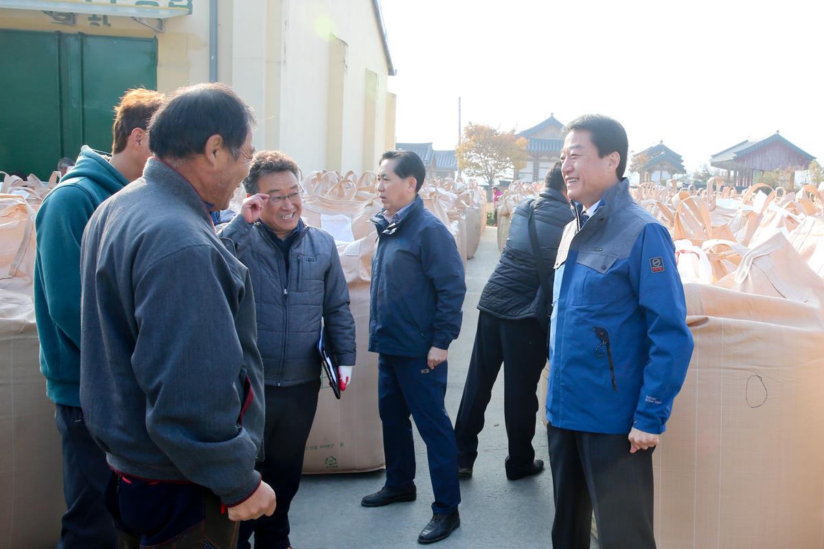 공공비축미 매입 현장 방문