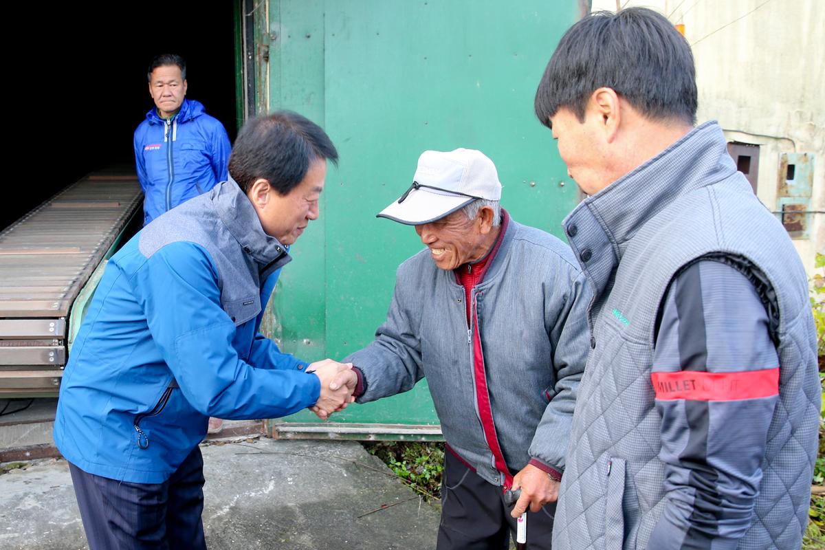 율곡면 공공비축미 매입 현장 방문