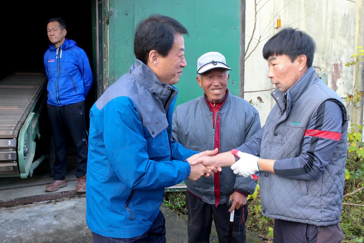 율곡면 공공비축미 매입 현장 방문