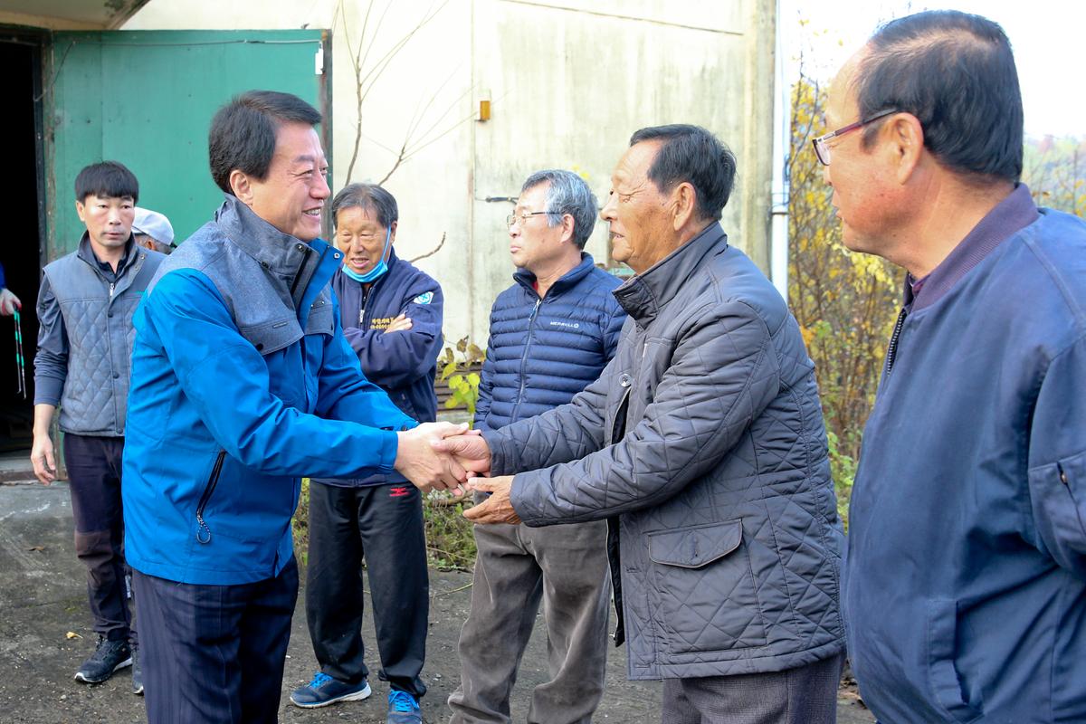 율곡면 공공비축미 매입 현장 방문