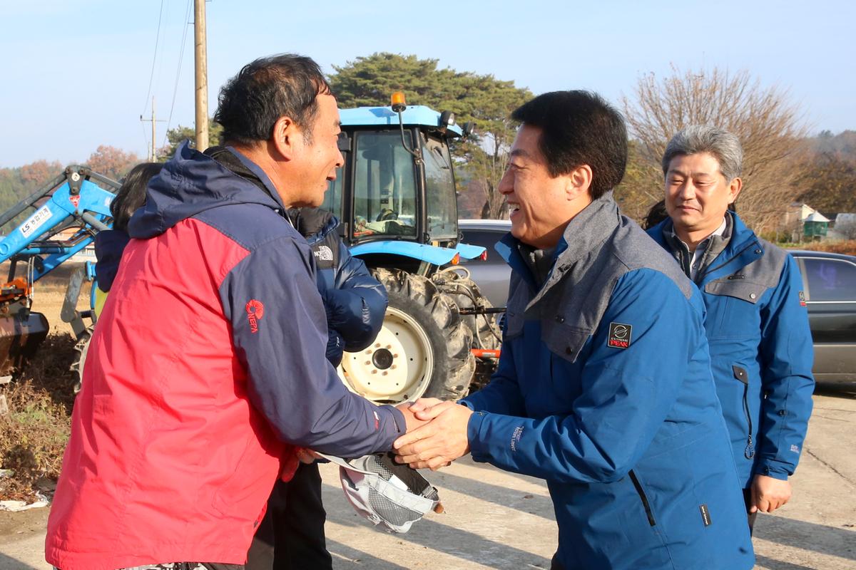 쌍백면 공공비축미 매입 현장 방문
