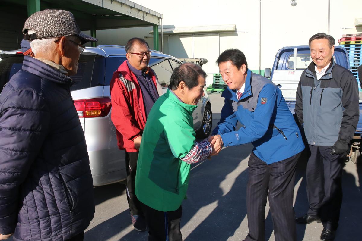 삼가면 공공비축미 매입 현장 방문