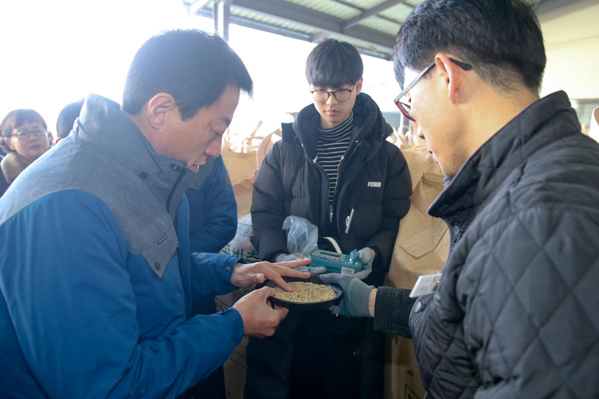 청덕면 공공비축미 매입 현장 방문