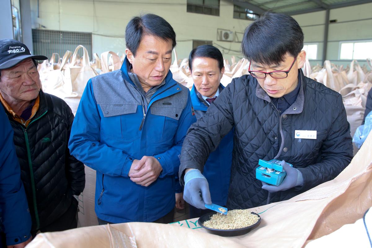 청덕면 공공비축미 매입 현장 방문
