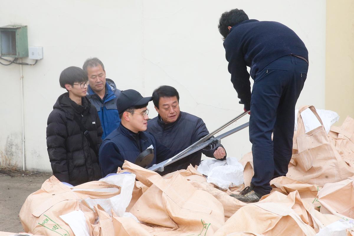 적중면 공공비축미 매입 현장 방문