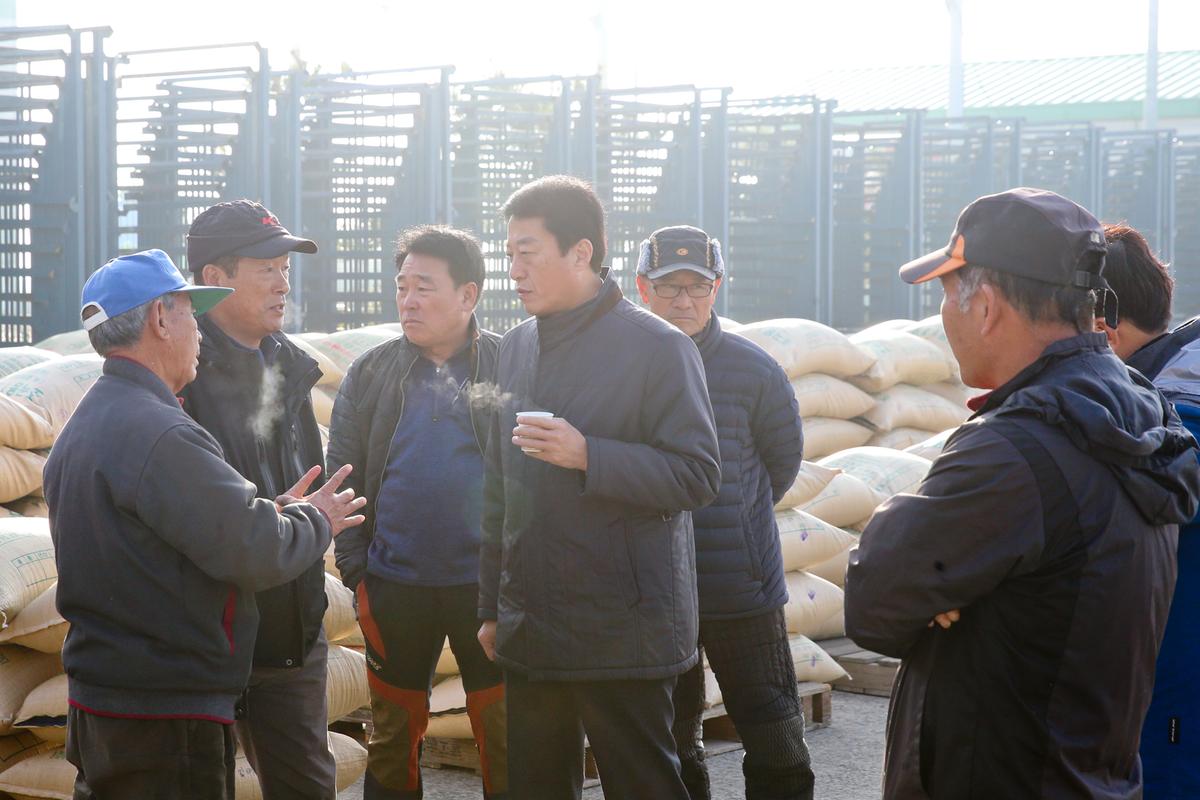 야로면공공비축미 매입 현장 방문