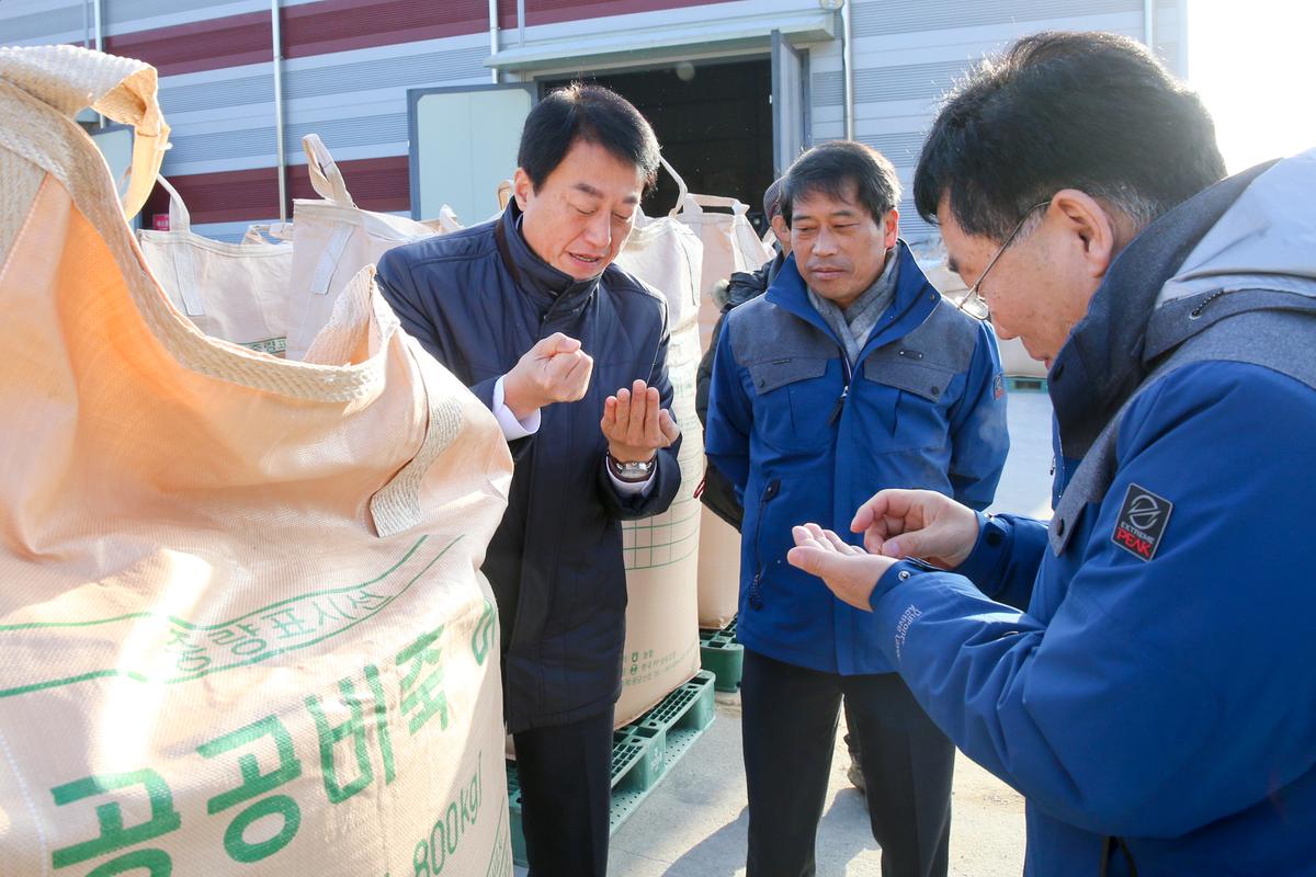 가야면 공공비축미 매입 현장 방문