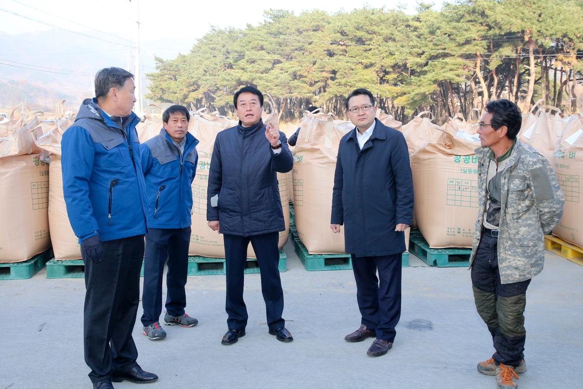 가야면 공공비축미 매입 현장 방문