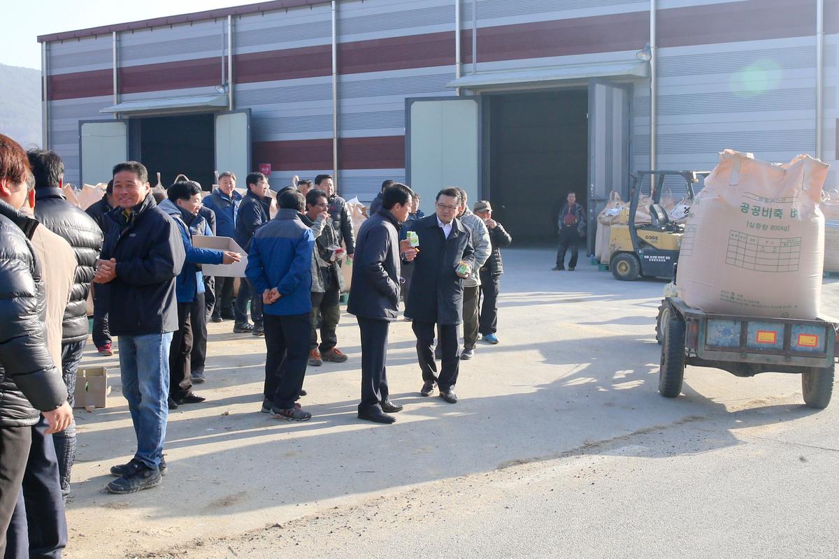 가야면 공공비축미 매입 현장 방문