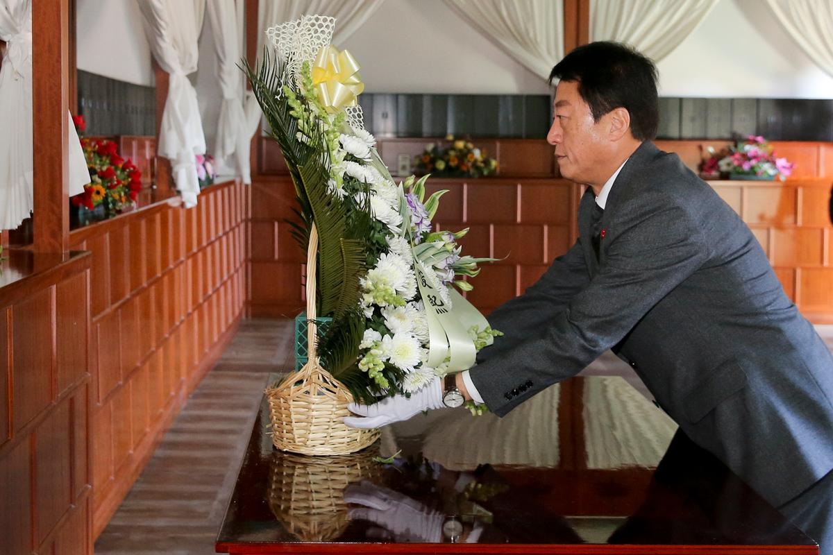 충혼탑, 3.1운동기념탑, 창의사 참배