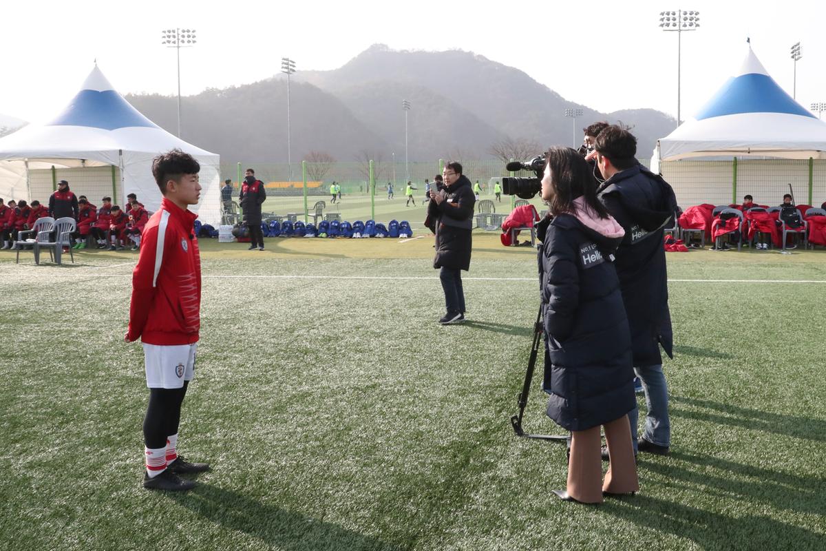 2019 시즌 축구 동계전지훈련 인터뷰