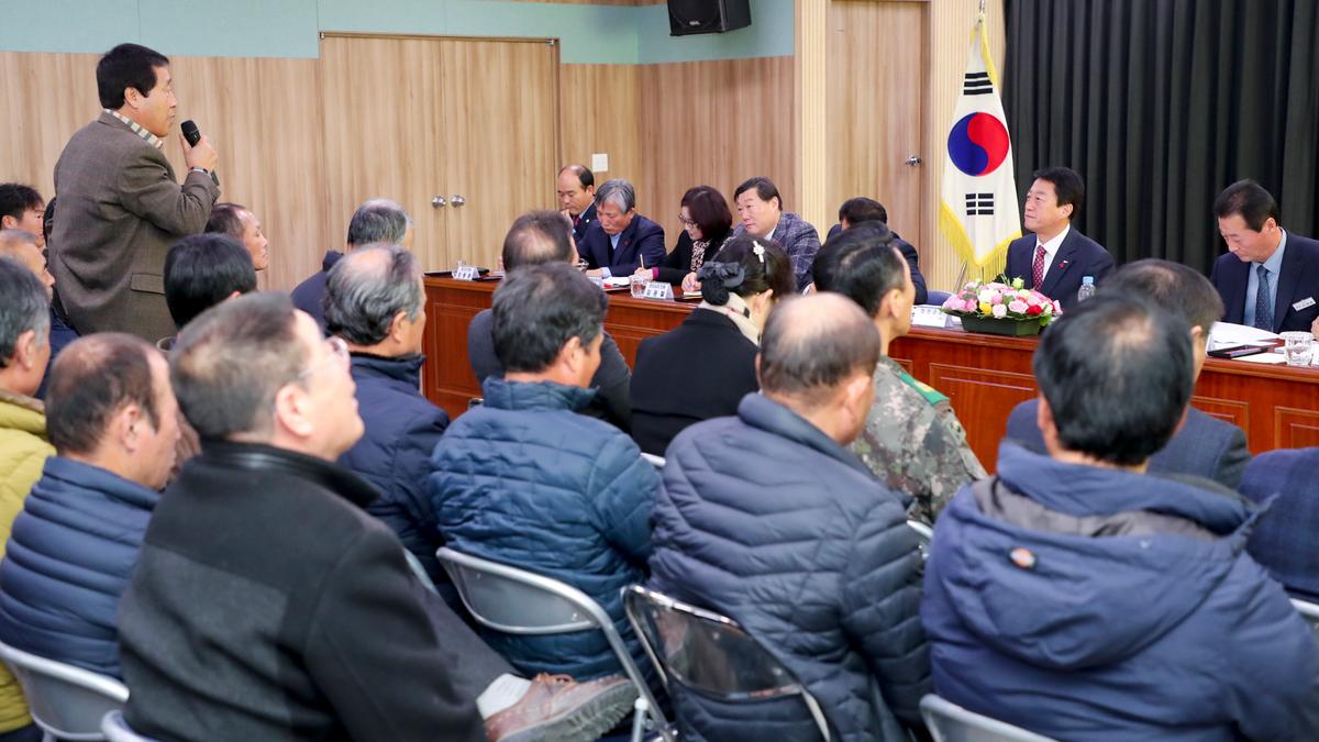 율곡면 면정 보고 및 군민과의 대화의 시간