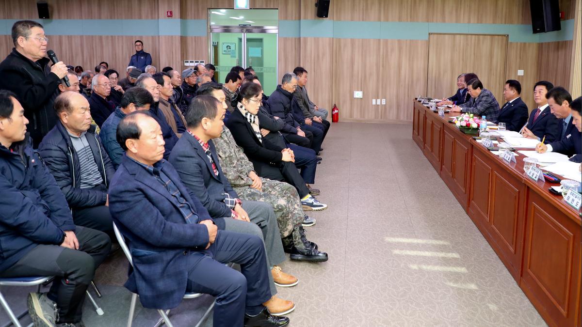 율곡면 면정 보고 및 군민과의 대화의 시간