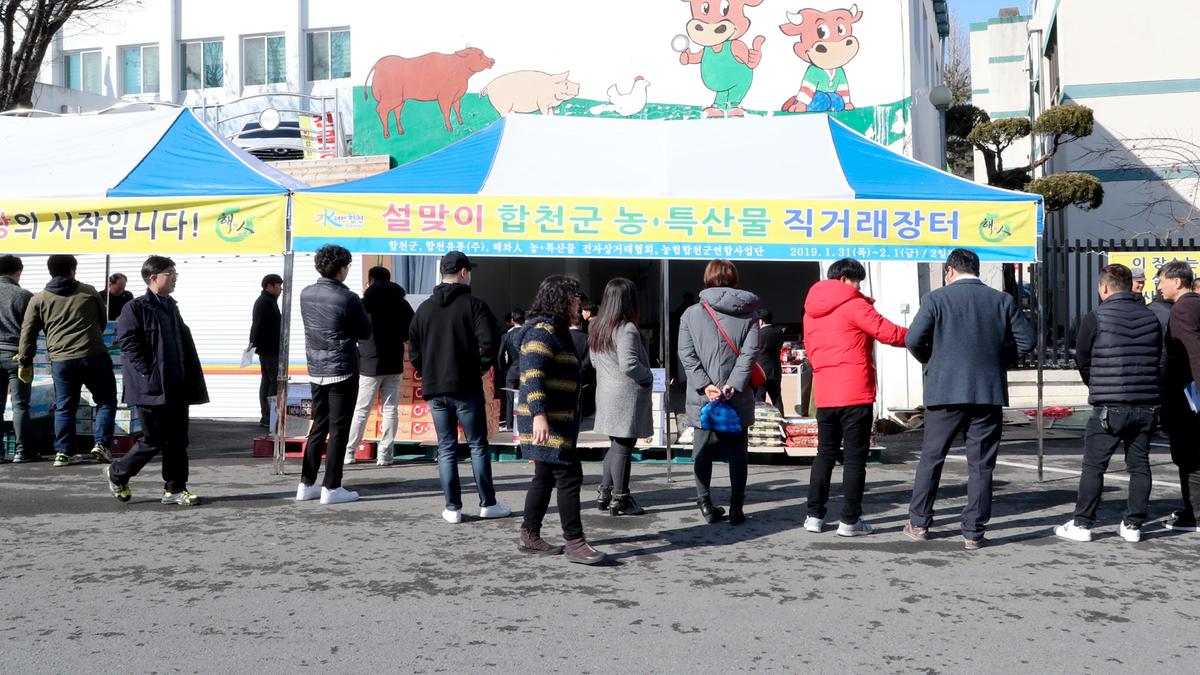 설 맞이 농특산물 직거래장터 운영