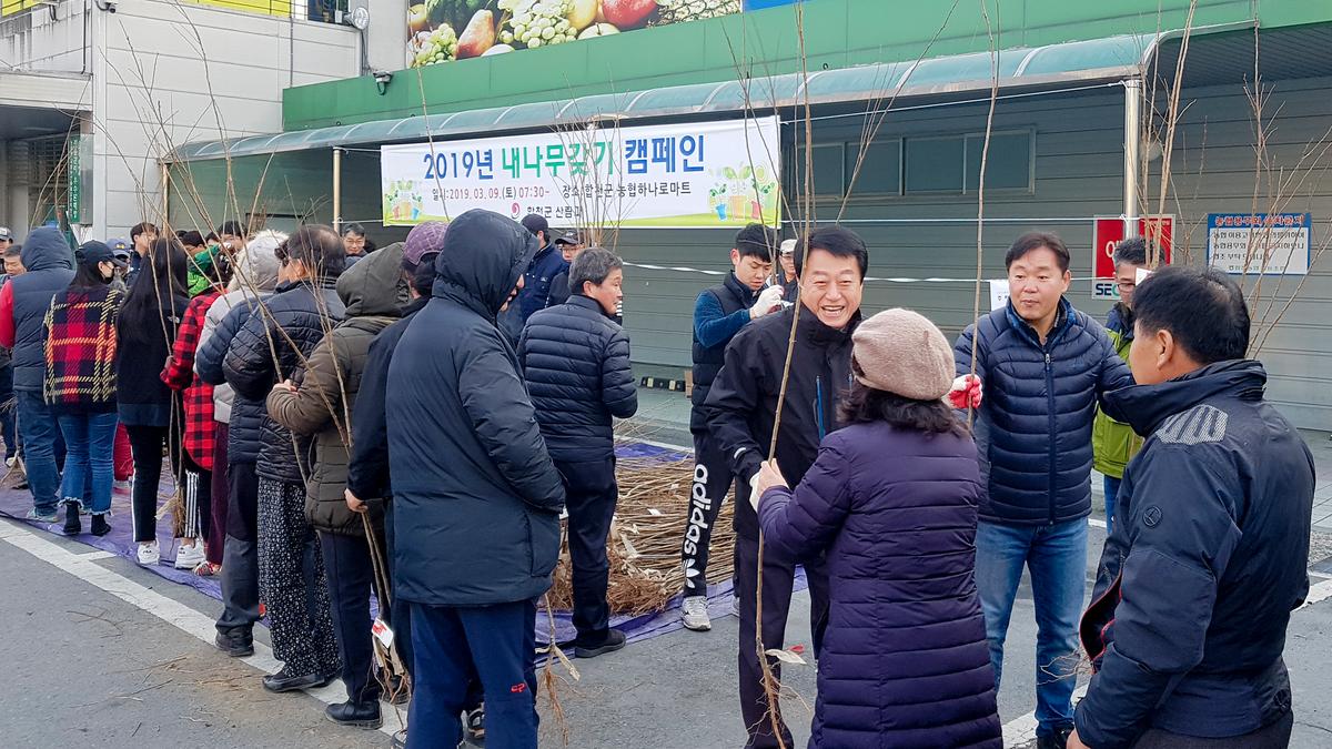 내나무 갖기 캠페인 행사