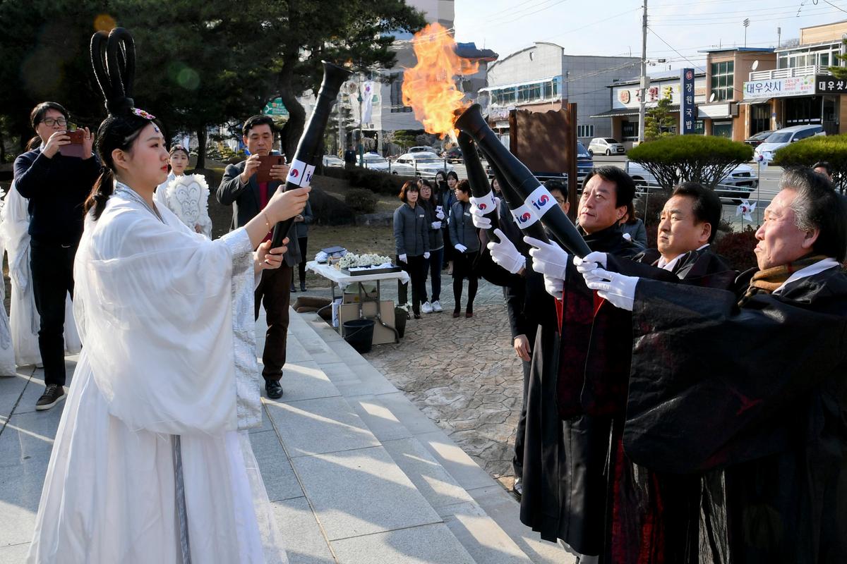 3․1독립만세운동 100주년기념 횃불릴레이 행사 성화 채화 및 안치식