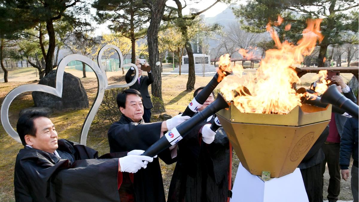 3․1독립만세운동 100주년기념 횃불릴레이 행사 성화 채화 및 안치식