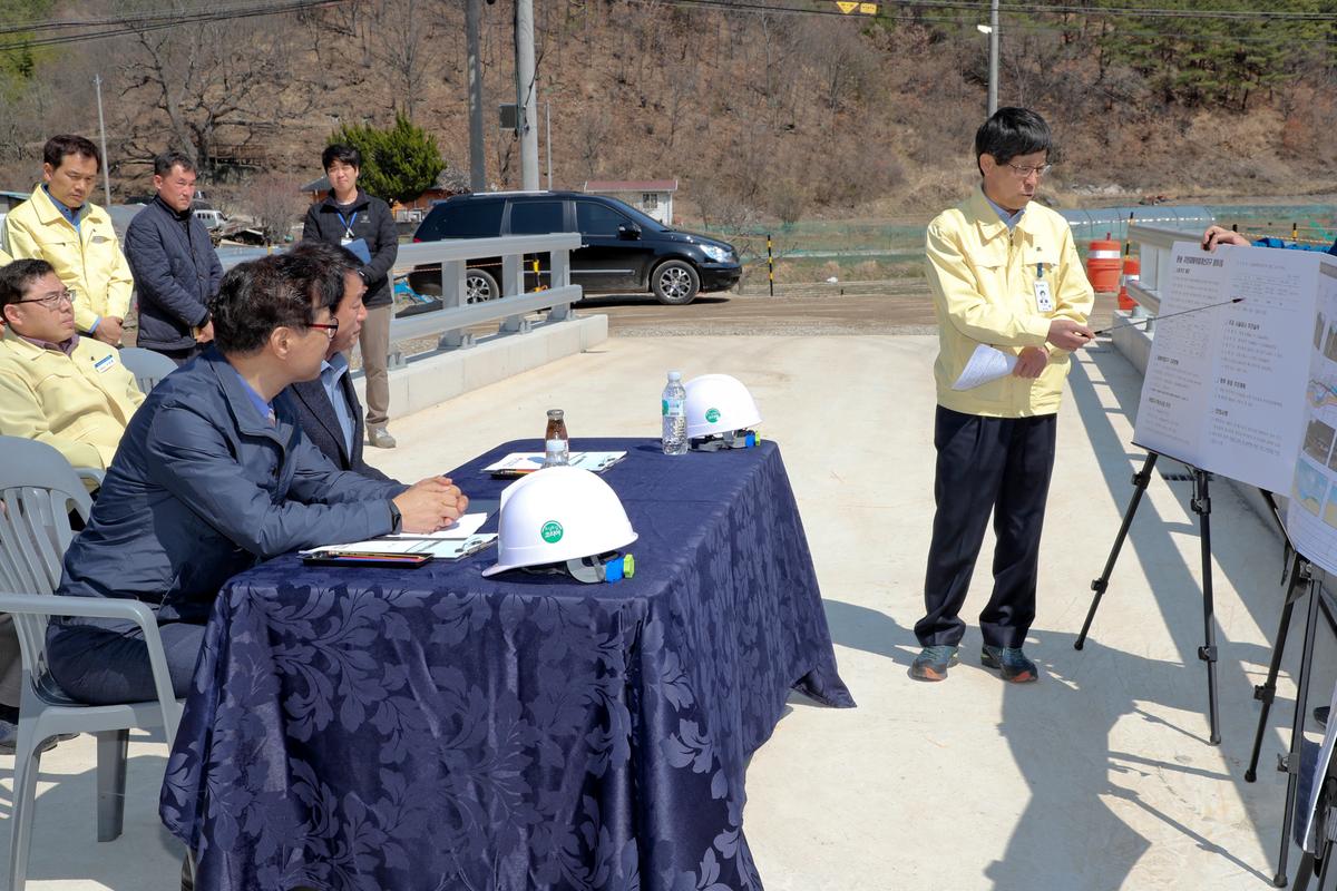 문송 자연재해위험 개선지구 정비사업 행안부 제2차관 현장방문