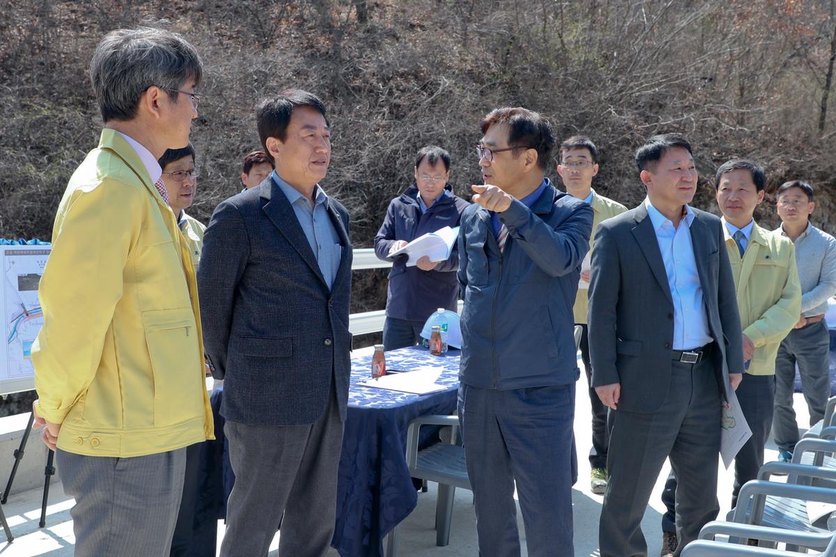 문송 자연재해위험 개선지구 정비사업 행안부 제2차관 현장방문