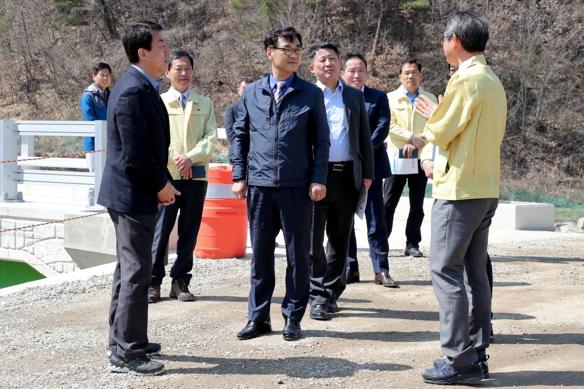 문송 자연재해위험 개선지구 정비사업 행안부 제2차관 현장방문