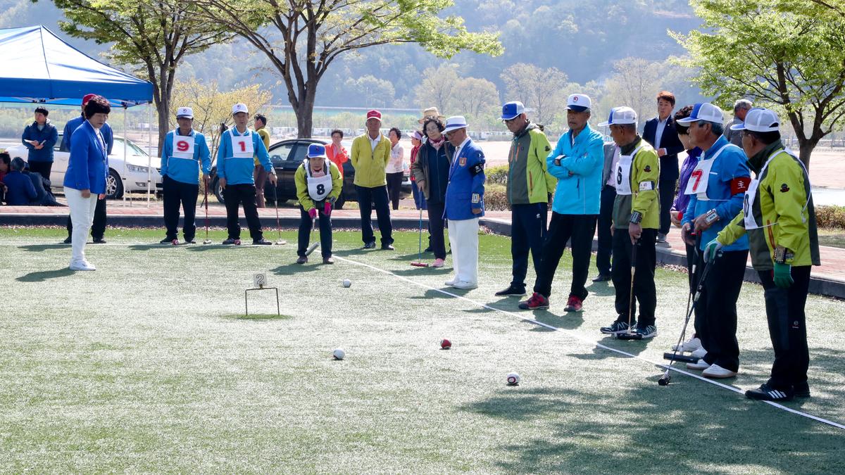 제11회 대한노인회 합천군지회장기 게이트볼 대회 및 제5회 한궁대회 개회식