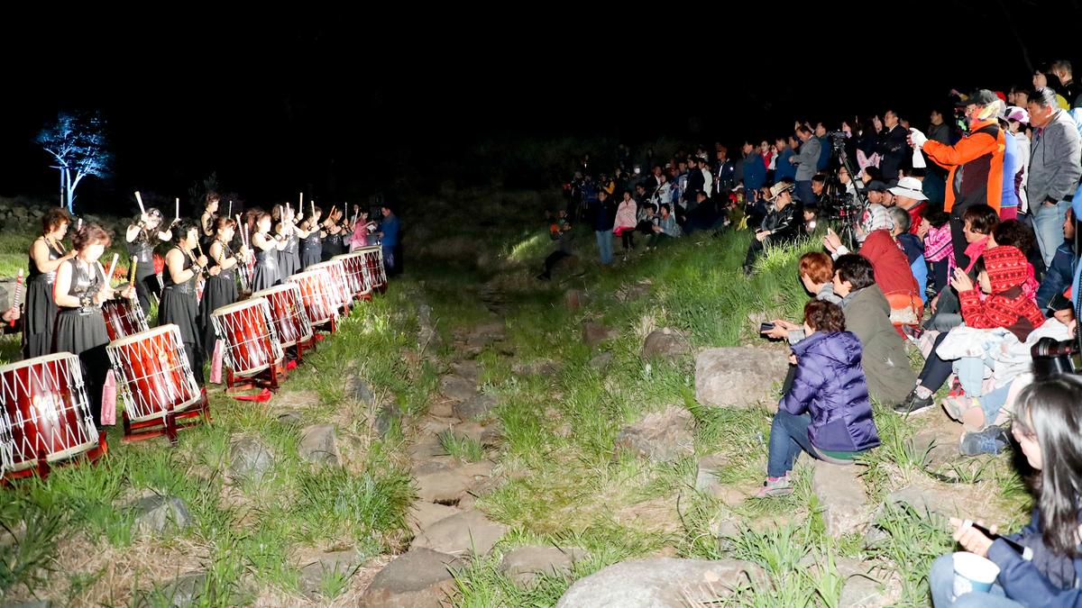 황매산 군립공원 야간경관조명 시범연출