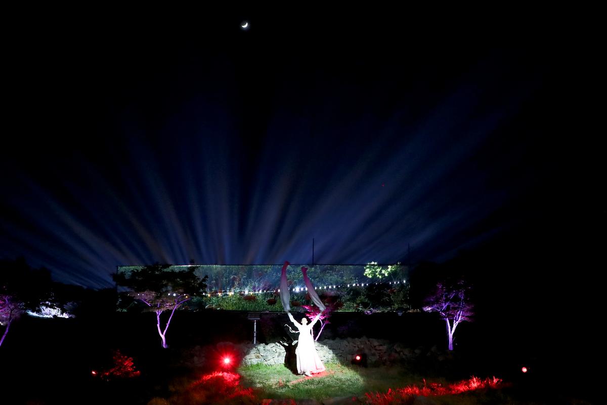 황매산 군립공원 야간경관조명 시범연출