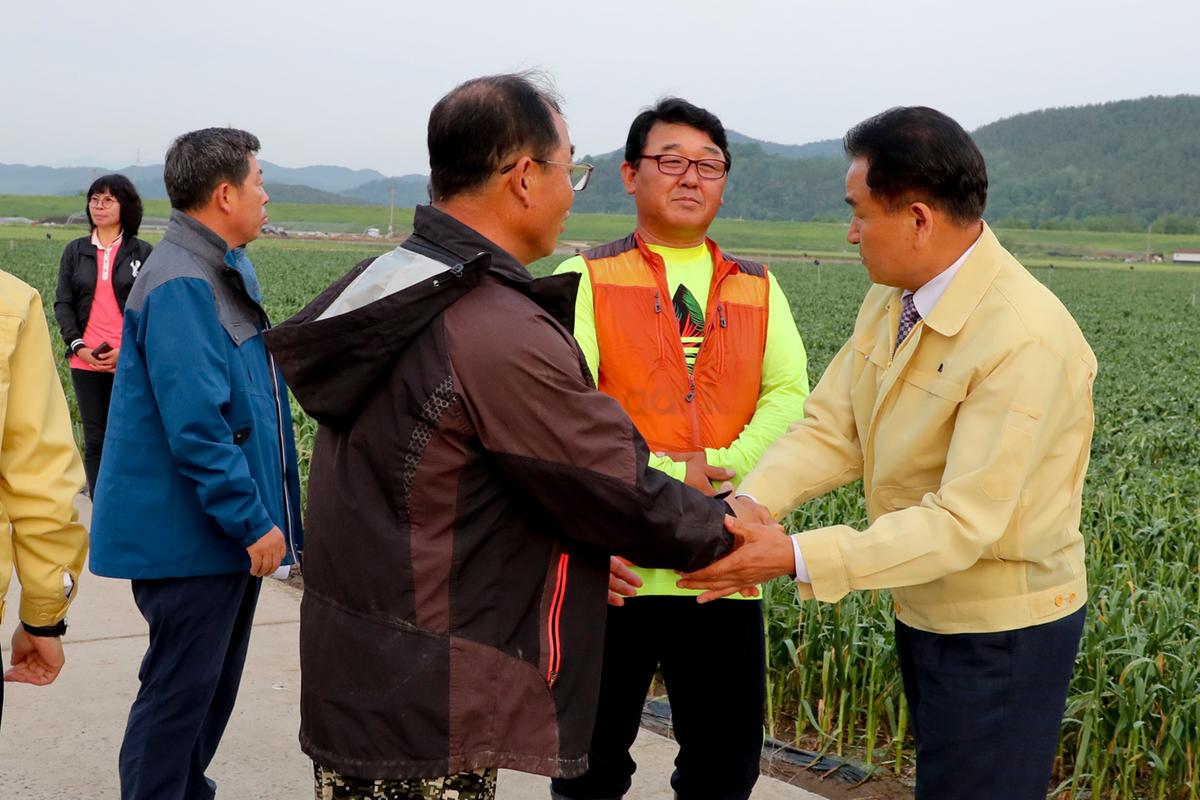 적중,쌍책,청덕 우박피해 현장 방문
