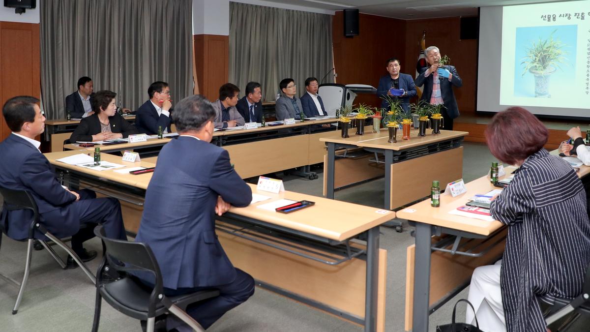 선물용 난 시장 설명회