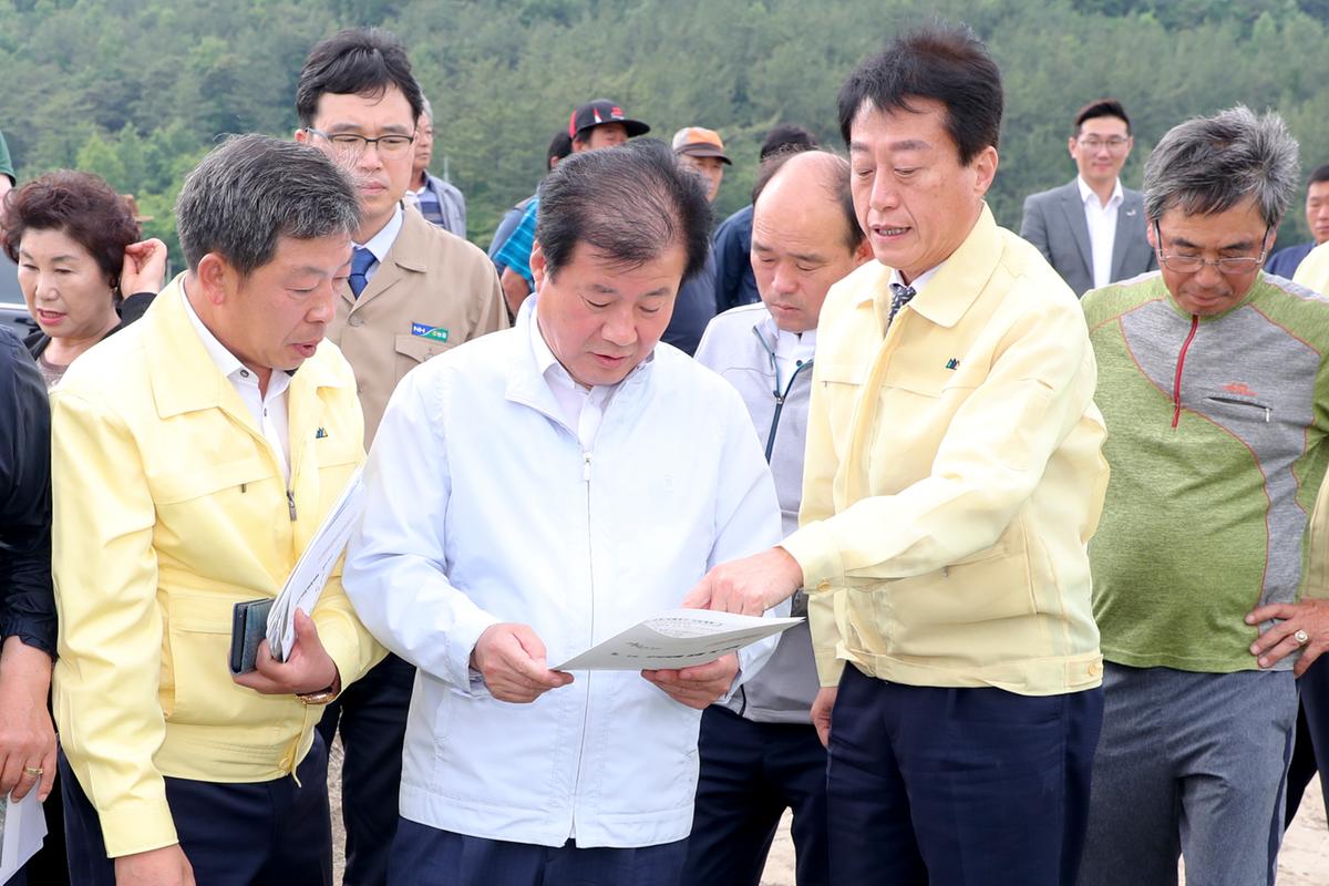 우박피해 현장 방문