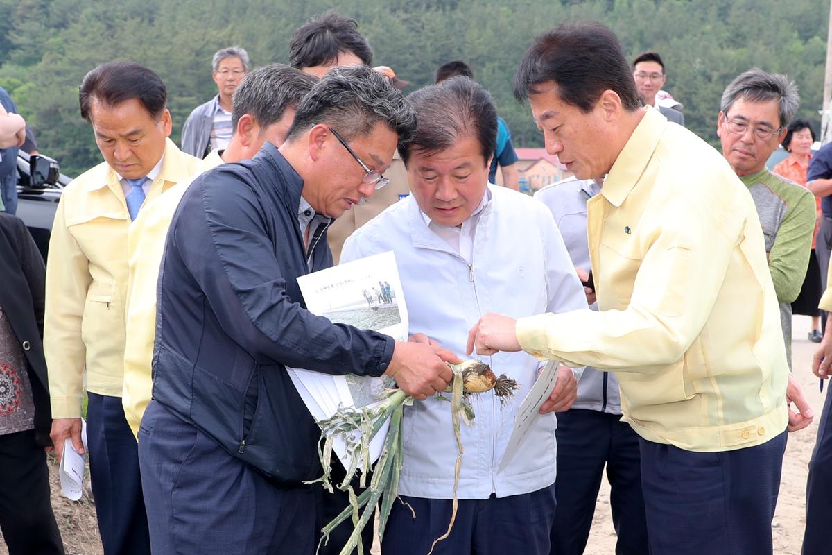 우박피해 현장 방문