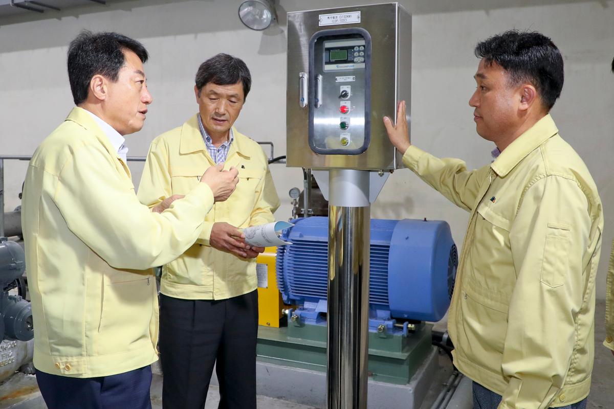 상수도 취 배수장 현장점검
