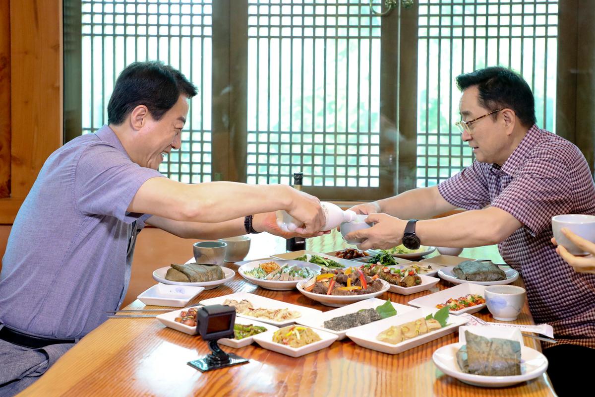 CJ헬로 가야방송 이홍렬의 볼매토크 문준희 합천군수편 방송촬영