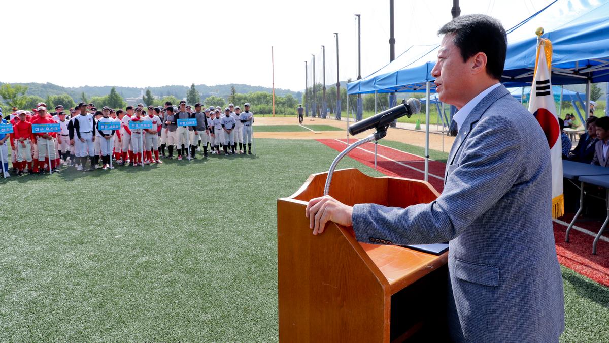 수려한 합천배 초·중학교 야구대회 개회식
