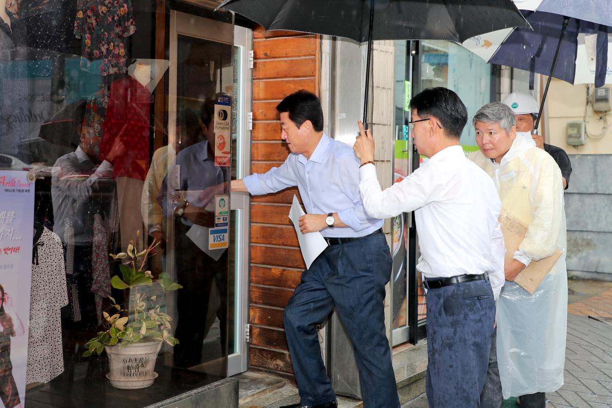 합천읍 중앙사거리 도시가스공사 현장방문