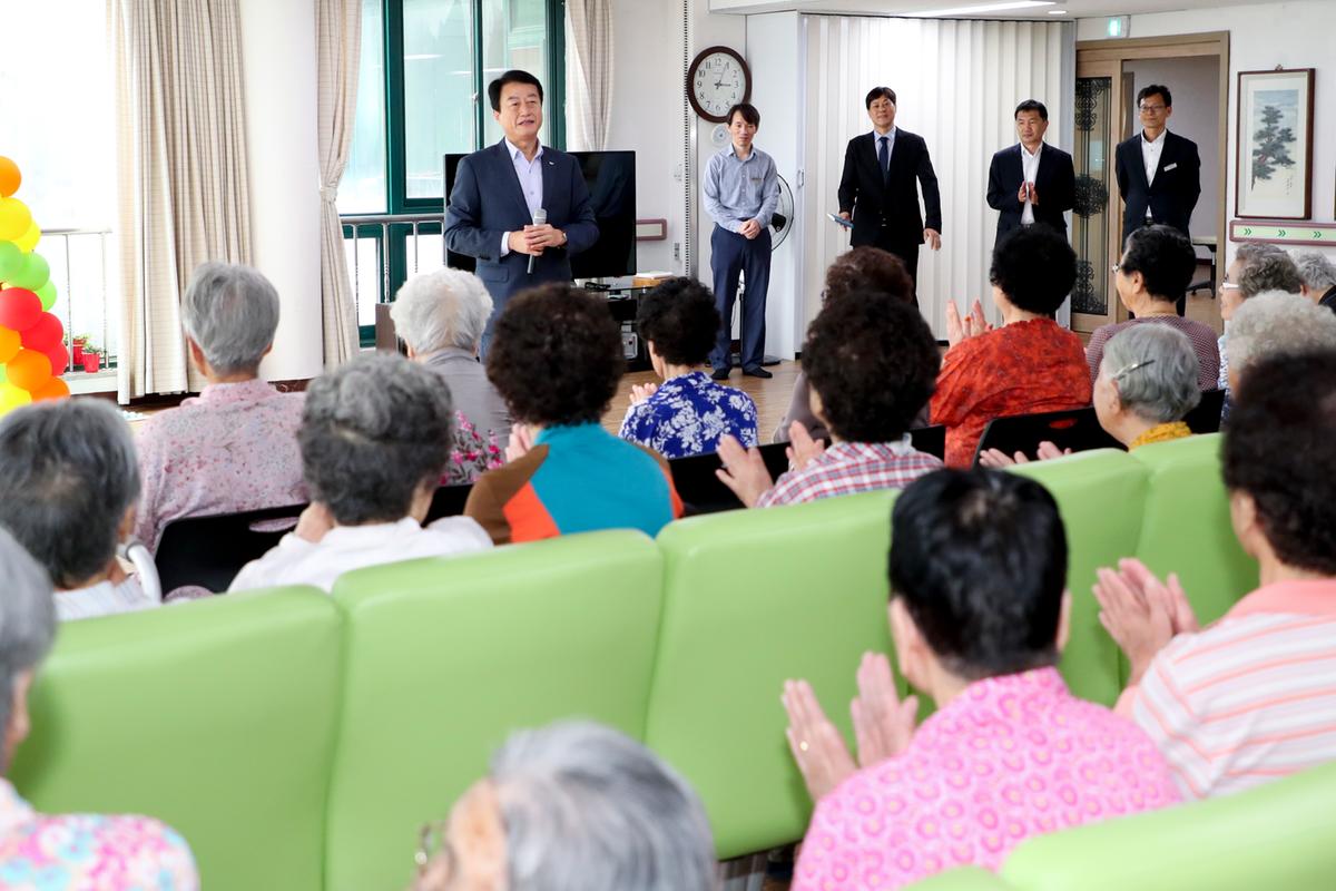 추석맞이 사회복지시설 위문 방문(에벤에,광명,원폭,애육원,노블하임)