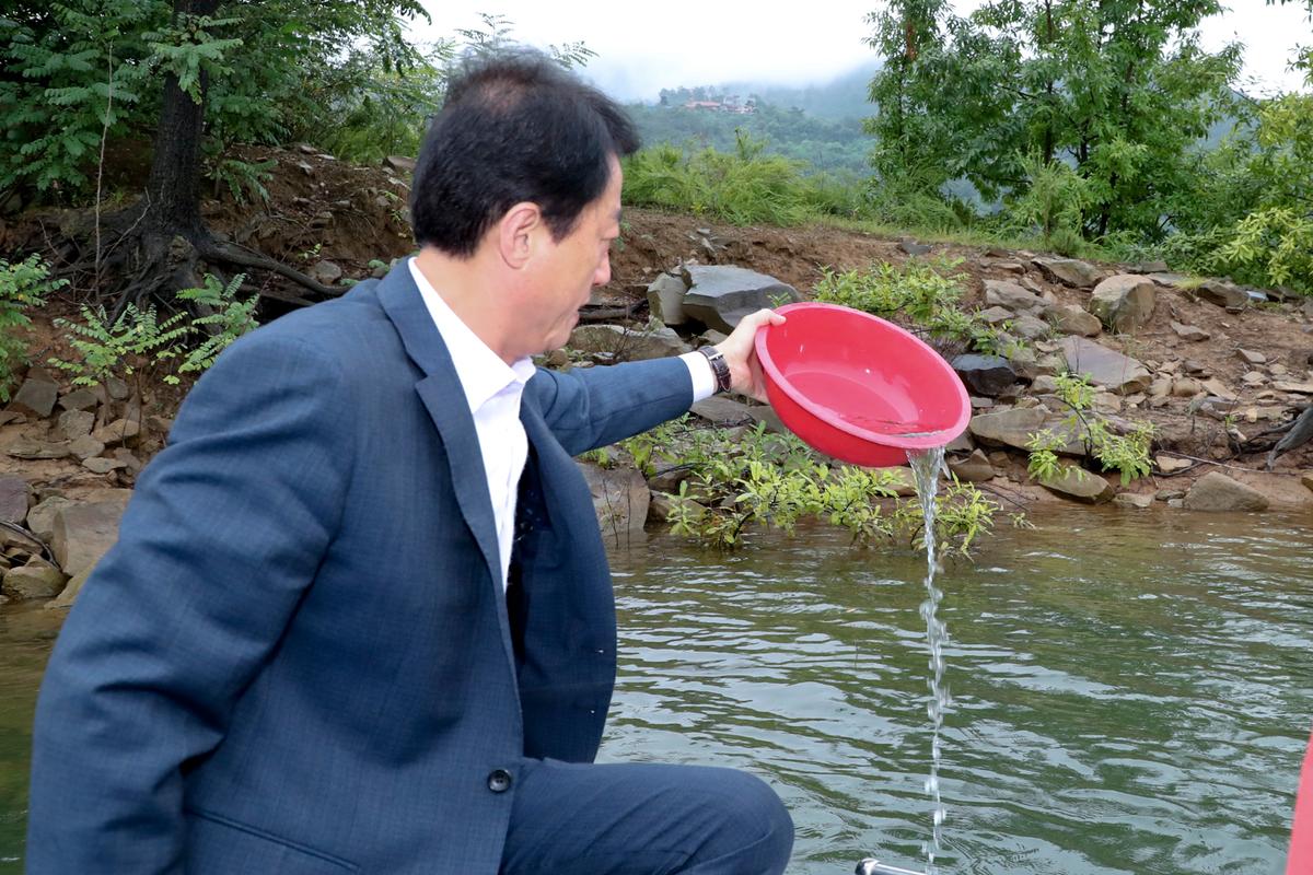 합천호 쏘가리 치어 방류