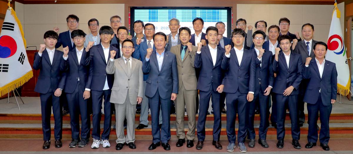 한국바둑리그 수려한 합천팀 선수단 방문